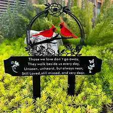 Cardinals Memorial Grave Markers for Cemetery Memorial Stakes Metal Grave Decora