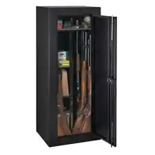 STACK ON 18 Gun Security Cabinet Steel Gun Safe With Key Lock Black FREESHIPPING