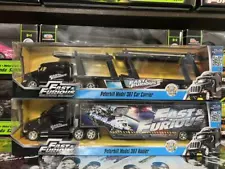 JADA TOYS FAST&FURIOUS Peterbilt Model 387 Car Carrier, Hauler' 2 car types set