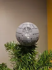 star wars death star christmas tree topper 3d Printed Grey