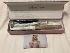 Hidden Crown Curl Bar 32mm Rose Gold Clamp Free Barrel Electric + Glove NIB