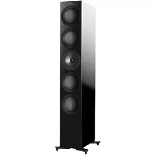 KEF R11 Series Passive 3-Way BLACK Floorstanding Speaker - Gloss Black - Used -2