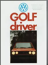 Volkswagen Golf Driver 1300 Mk1 Limited Edition 1983 UK Market Sales Brochure