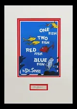 Dr Seuss Original Autograph Book Cut Museum Framed Ready for Display