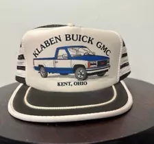 Vintage GMC Truck SnapBack Hat Cap Old Vehicle Trucker White