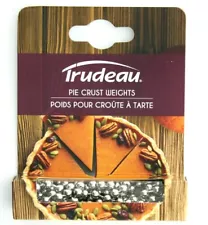 Trudeau Pie Crust Weights, Stainless Steel Baking Beads for Pie Crusts, Silver