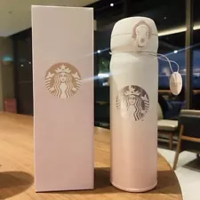 2023 Starbucks China Sakura Pink White Gold SS Vacuum Cup Gradient 17oz Thermos