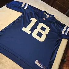 Peyton Manning #18 Indianapolis Colts Reebok On Field NFL Jersey Size XL Blue