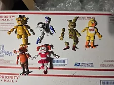 Lot of 6 Five Nights at Freddy's FNAF Articulated Action Figures 5" Missing Part