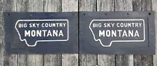 Pair of Vintage Montana Big Sky Country Truck Mud Flaps Splash Guards Large Ton