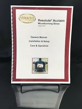 Vermont Castings Resolute Acclaim Model 2490 Owners Manual for Wood Stove