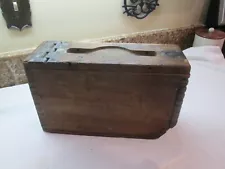 WWI M1917 Browning Machine Gun Wooden Dovetailed Wood Ammunition Ammo Box WW1