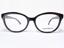 NEW Emporio Armani EA3104 5561 Womens Brown Oval Eyeglasses Frames 54/17~140