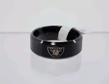 Oakland / Las Vegas Raiders Football NFL Titanium Ring Size 10