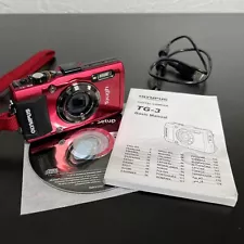 Olympus Stylus Tough TG-3 16.0MP Digital Waterproof Camera with Charger EX+ Cond