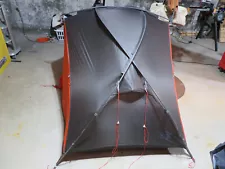 Kuiu Mountain Star 2P 2 person ultralight tent, footprint, gear loft.