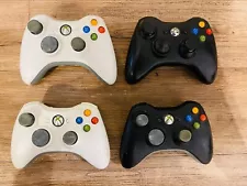 Xbox 360 Controller Black or White YOU CHOOSE / MULTIPLE GRADE A