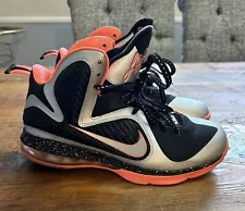 Nike Lebron 9 James Basketball Shoes USA Size 9 Mango 459764-005