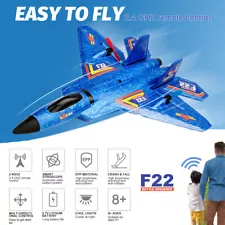 2.4GHz Remote Control Plane Glider Airplane EPP Foam RC Plane Fighter Toy Blue