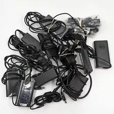 Assorted Dell 65W and 90W AC Adapter Chargers for Dell Laptops Lot of 12