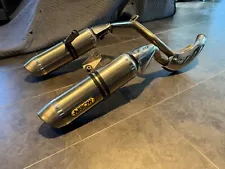 2009 Triumph Speed Triple OEM Arrow dual exhaust system