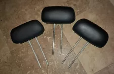 New Listingc 2001 2002 2003 2004 2006 Acura MDX Rear Seat Head Rest Black Leather Set of 3