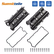 2PCS Engine Valve Covers W/ Gasket For Nissan 350Z Infiniti G35 M35 FX35 V6 3.5L