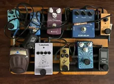 Amazing guitar pedal board with pedals All Ready To Go, Cool Cat, TC Elec.+++