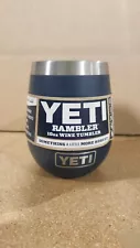 YETI Rambler 10 oz Wine Tumbler, Vacuum Insulated, NAVY - Scratch and dent sale