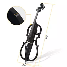 School Band Full Size 4/4 Electric Style Cello with Case Bow Rosin Bag