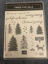 Stampin' Up! TREES FOR SALE 17 Stamp Set & 24 TREE LOT Dies Christmas