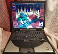 Windows 98 TRUE DOS / XP GAMING DUAL BOOT Laptop Retro / Vintage Computer PC