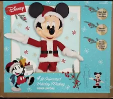 New ListingDisney 4 ft. Animated Holiday Mickey Mouse Home Depot - Christmas Animatronic