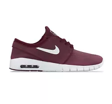 Nike SB Stefan Janoski Max Leather - Midnight Maroon Size UK 8.5 (EU 43) US 9.5