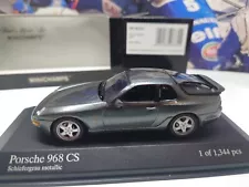 MINICHAMPS - 1993 PORSCHE 968 CS - MET GREY - 1/43 SCALE MODEL CAR 400 062322