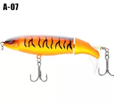 1X Whopper Plopper 90mm/15g Topwater Rotating Wobbler Crankbait Lure Bait Hook