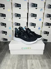 Under Armour Curry Flow 9 Team Black White Mens Shoes New In Box 3025631-001