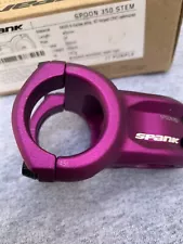 Spank Spoon 350 Stem Purple / 45mm Length / 35mm Clamp MTB Mountain Bike CNC