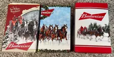 BUDWEISER HOLIDAY BEER STEINS LOT OF THREE (3) 2009 2015 2016 NIB