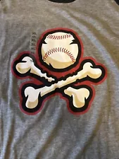 el paso chihuahuas 47 Brand 3/4 Sleeve Shirt Mens Gray Size XL