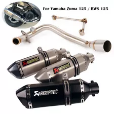 For Yamaha Zuma 125 BWS Exhaust Front Link Pipe Muffler 370MM DB Killer System