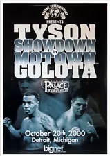 VINTAGE ORIGINAL MIKE TYSON vs. ANDREW GOLOTA ON-SITE BOXING FIGHT POSTER