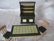 Dolls house Green Kitchen/Dining Room furniture set 1:12 Scale Melissa and Doug