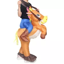 IRETG Inflatable Horse Costumes for Kids 2.6 - 4.2 Blow up Cowboy Costume Wester