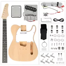 Hot Sale DIY 6String TL Style Electric Guitar Kits with Mahogany Body Maple Neck