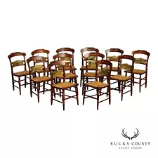 Hitchcock Set of Twelve Thanksgiving Dining Chairs