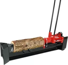 Heavy Duty 12 Ton Manual Log Splitter w/Horizontal Full Steel Beam Labor-saving