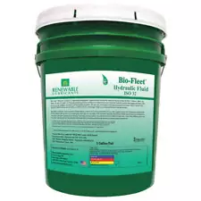 RENEWABLE LUBRICANTS 80824 Biodegradable Hydraulic Oil,5 Gal,ISO 32 21A467