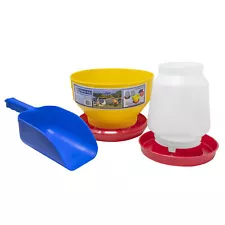 Farm Tuff Poultry and Game Bird All In One Three Piece Starter Kit for Chickens