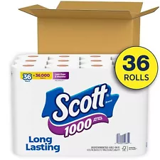 Scott 1000 Septic-Safe 1-Ply Toilet Paper,36 Rolls